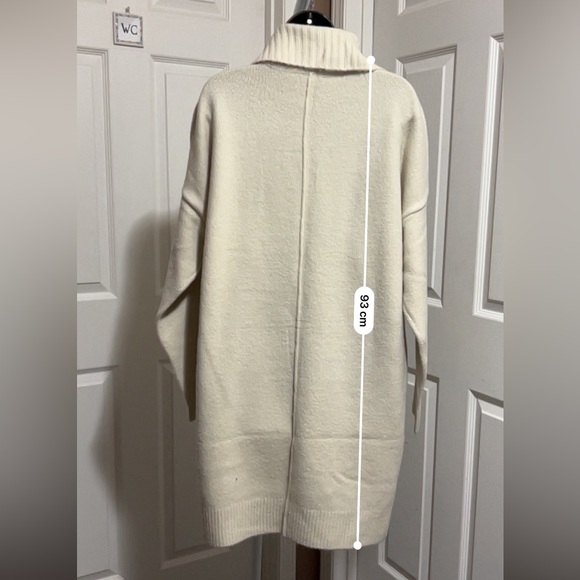 NWT Design Lab Ladies XL Beige Turtleneck Sweater Dress - Picture 12 of 16